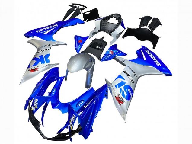 Carena Moto Suzuki GSXR 600 / GSXR 750 2011-2024 - Blu Argento Ecstar