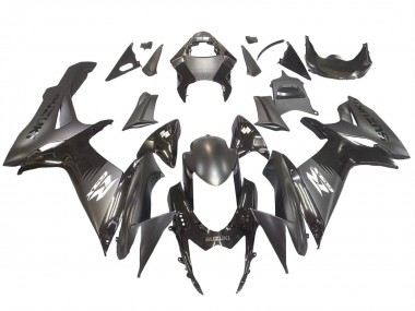 Carena Moto Suzuki GSXR 600 / GSXR 750 2011-2024 - Nero Opaco Nero Lucido Bianco Decal Fabbrica