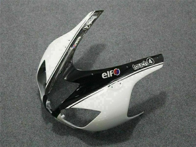 Carena Moto Kawasaki ZX6R 2007-2008 - Nero Bianco Elf