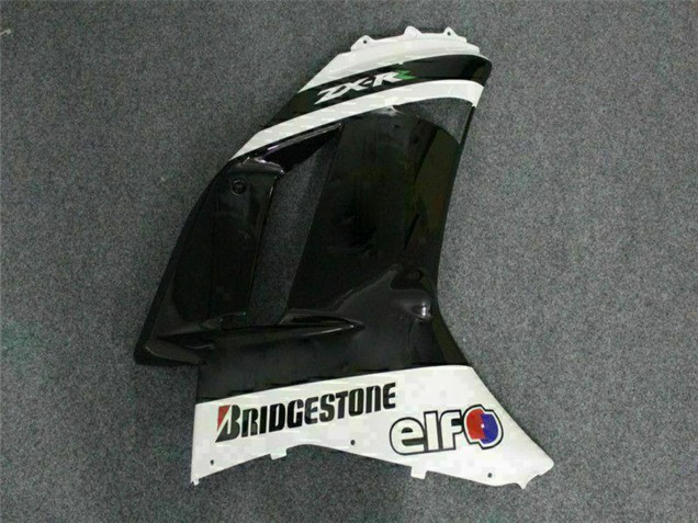 Carena Moto Kawasaki ZX6R 2007-2008 - Nero Bianco Elf