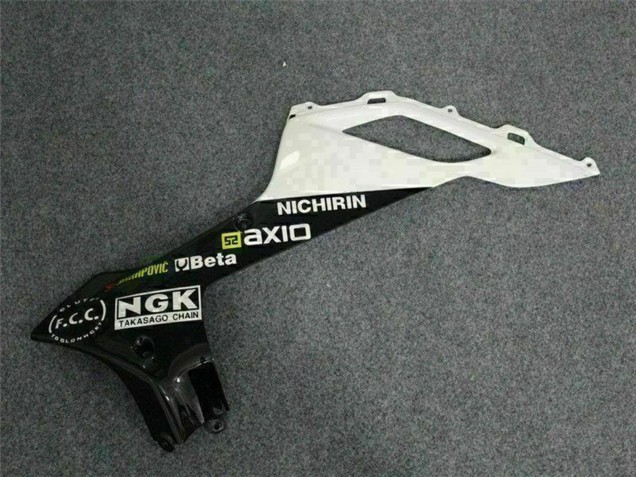 Carena Moto Kawasaki ZX6R 2007-2008 - Nero Bianco Elf