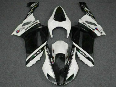 Carena Moto Kawasaki ZX6R 2007-2008 - Nero Bianco Elf Fabbrica