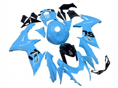 Carena Moto Suzuki GSXR 600 / GSXR 750 2011-2024 - Azzurro Chiaro Nero Fabbrica