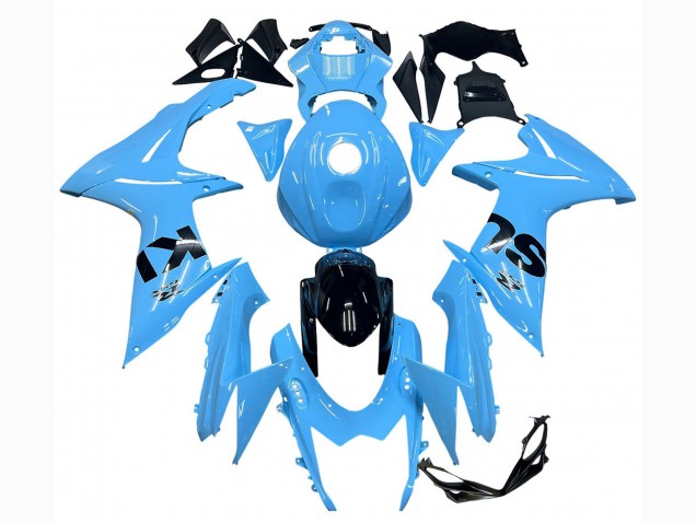 Carena Moto Suzuki GSXR 600 / GSXR 750 2011-2024 - Azzurro Chiaro Nero