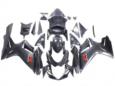Carena Moto Suzuki GSXR 600 / GSXR 750 2011-2024 - Nero Fibra di Carbonio Rosso Fabbrica