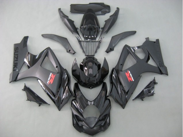 Carena Moto Suzuki GSXR 1000 2007-2008 - Nero Opaco Nero Lucido