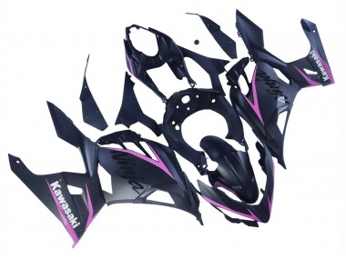 Carena Moto Kawasaki Ninja 400 2018-2024 - Nero Opaco Rosa Fabbrica