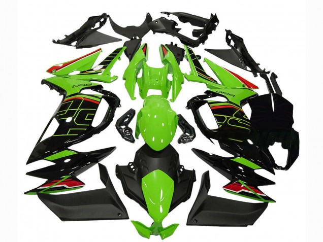 Carena Moto Kawasaki Ninja 650 EX650 2020-2024 - Verde Rosso Nero