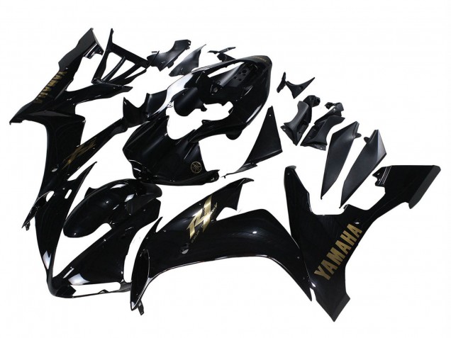 Carena Moto Yamaha YZF 1000 R1 2004-2006 - Nero Lucido Oro Decals