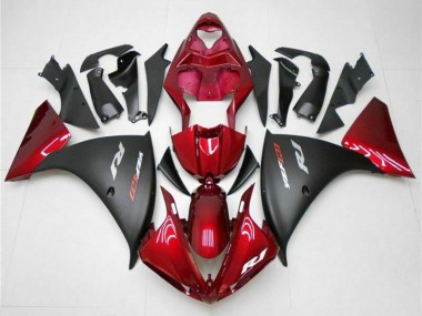 Carena Moto Yamaha YZF 1000 R1 2009-2011 - Rosso Nero Opaco Fabbrica