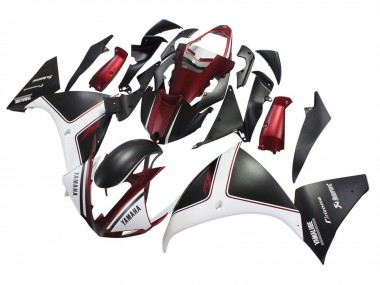 Carena Moto Yamaha YZF 1000 R1 2009-2011 - Rosso Bianco Nero Opaco Fabbrica