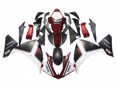 Carena Moto Yamaha YZF 1000 R1 2009-2011 - Rosso Bianco Nero Opaco Fabbrica
