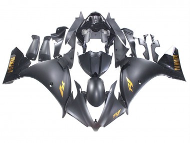 Carena Moto Yamaha YZF 1000 R1 2012-2014 - Nero Opaco Oro Decals Fabbrica