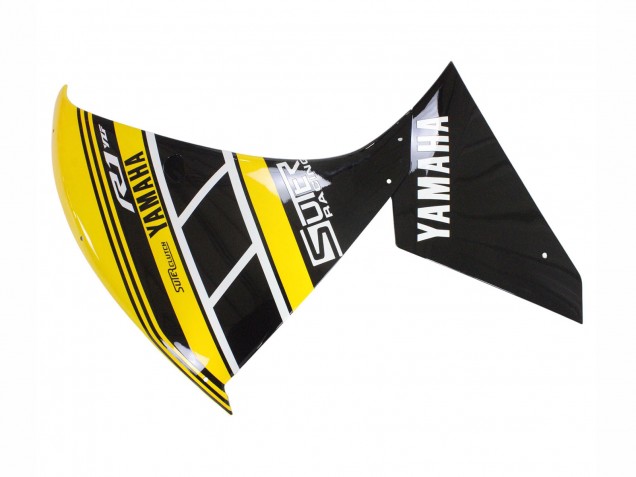 Carena Moto Yamaha YZF 1000 R1 2012-2014 - Giallo Bianco Nero
