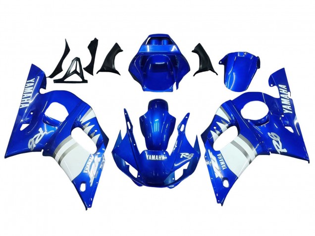 Carena Moto Yamaha YZF 600 R6 1998-2002 - Blu Bianco
