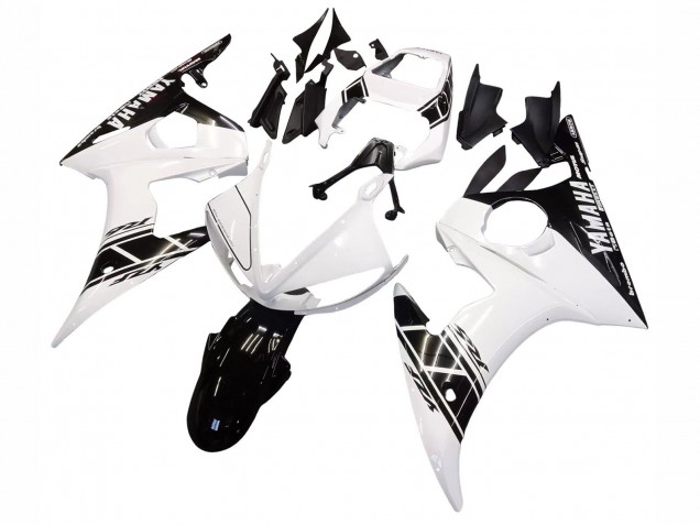 Carena Moto Yamaha YZF R6 2003-2004 - Bianco Nero Lucido