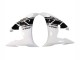 Carena Moto Yamaha YZF R6 2003-2004 - Bianco Nero Lucido
