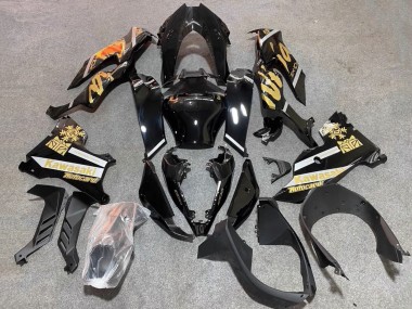 Carena Moto Kawasaki ZX10R 2021-2025 - Nero Lucido Oro Elf Nevicare Fabbrica