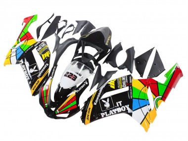 Carena Moto Kawasaki ZX6R 2007-2008 - Colorato Playboy 223 Fabbrica