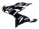 Carena Moto Kawasaki ZX6R 2019-2022 - Nero Lucido Bianco