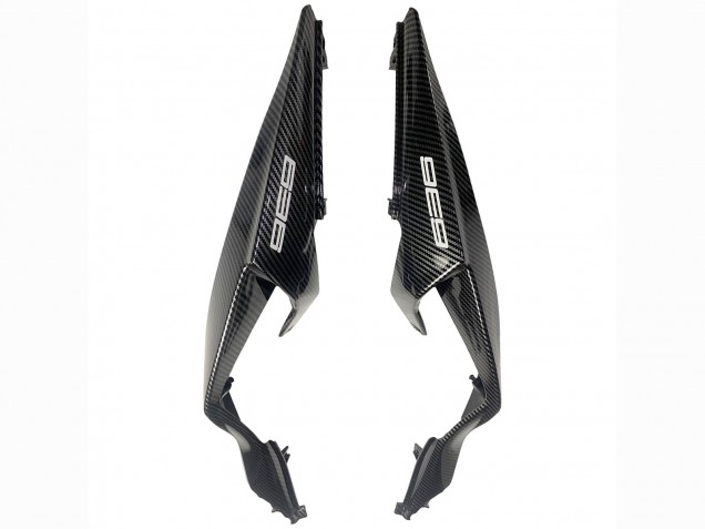 Carena Moto Kawasaki ZX6R 2019-2022 - Bianco Nero Fibra di Carbonio