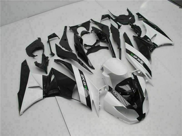 Carena Moto Kawasaki ZX6R 2009-2012 - Nero Lucido Bianco