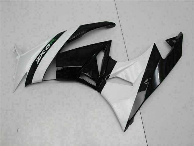Carena Moto Kawasaki ZX6R 2009-2012 - Nero Lucido Bianco