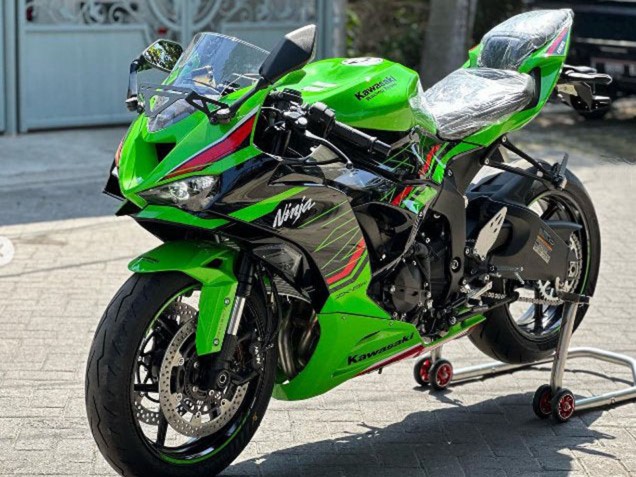 Carena Moto Kawasaki ZX6R 2019-2022 - Verde Nero Lucido Rosso