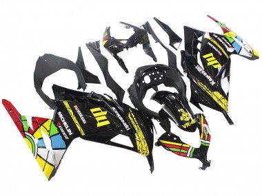 Carena Moto Kawasaki EX300 2013-2024 - Nero Lucido Giallo Rosso Verde Blu Bianco Fabbrica