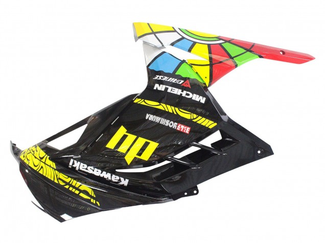 Carena Moto Kawasaki EX300 2013-2024 - Nero Lucido Giallo Rosso Verde Blu Bianco