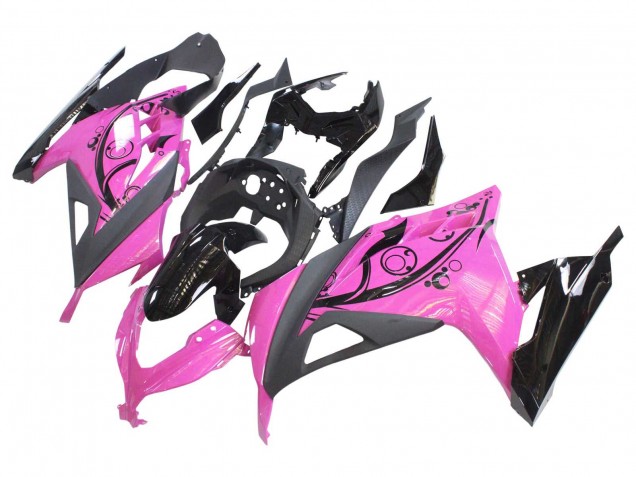 Carena Moto Kawasaki EX300 2013-2024 - Rosa Nero