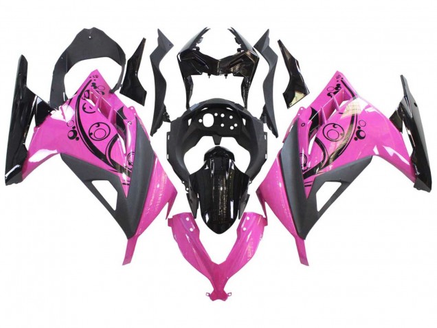 Carena Moto Kawasaki EX300 2013-2024 - Rosa Nero