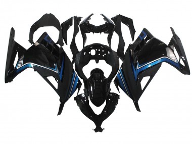 Carena Moto Kawasaki EX300 2013-2024 - Nero Lucido Blu Fabbrica