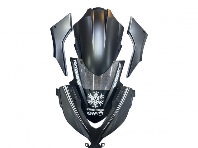 Carena Moto Kawasaki EX300 2013-2024 - Nero Opaco Bianco Elf Nevicare