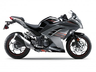 Carena Moto Kawasaki EX300 2013-2024 - Nero Argento Rosso Fabbrica