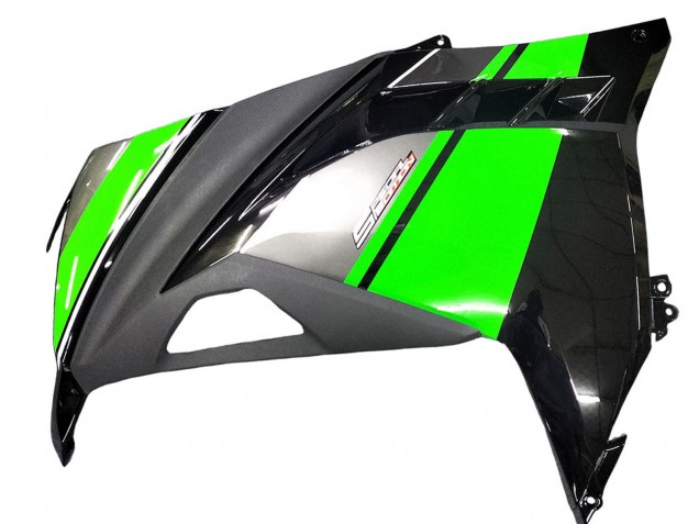 Carena Moto Kawasaki EX300 2013-2024 - Verde Argento Nero