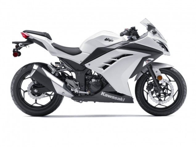 Carena Moto Kawasaki EX300 2013-2024 - Bianco Nero