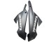 Carena Moto Kawasaki EX300 2013-2024 - Bianco Nero