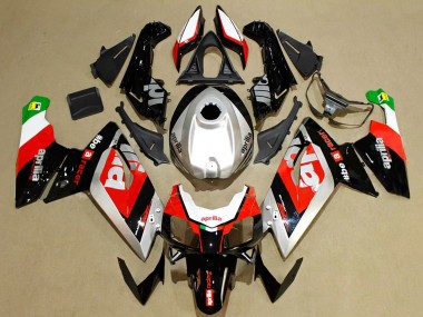Carena Moto Aprilia RS125 2006-2011 - Rosso Argento Nero Verde Fabbrica