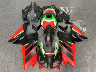 Carena Moto Aprilia RS125 2006-2011 - Nero Opaco Rosso Verde Bianco Fabbrica