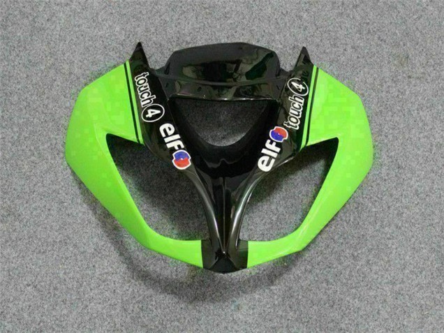 Carena Moto Kawasaki ZX6R 2009-2012 - Verde Nero Lucido Elf Touch4 Bridgestone