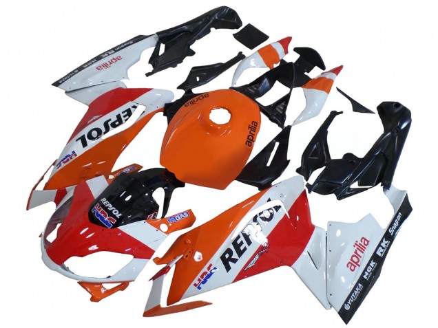 Carena Moto Aprilia RS125 2006-2011 - Bianco Arancia Rosso Repsol