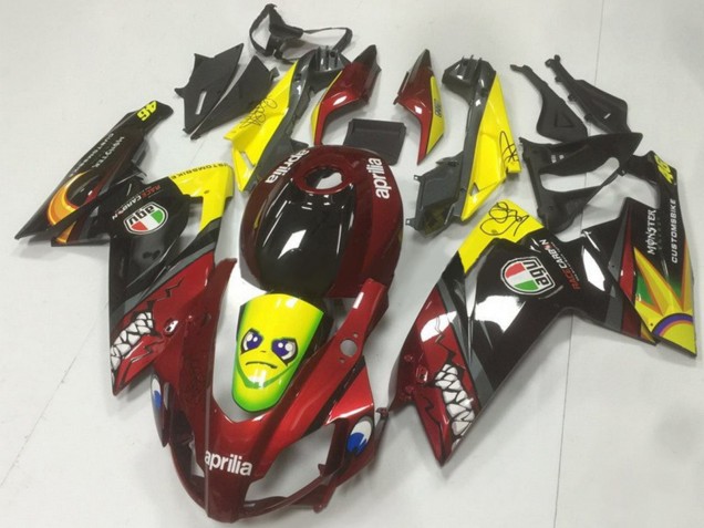 Carena Moto Aprilia RS125 2006-2011 - Rosso Giallo Nero Squalo