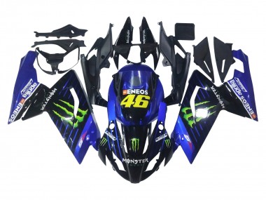 Carena Moto Aprilia RS125 2006-2011 - Blu Nero Verde Mostro 46 Fabbrica