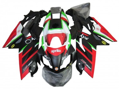 Carena Moto Aprilia RS4 50 125 2012-2018 - Bianco Rosso Verde Nero Lucido Fabbrica