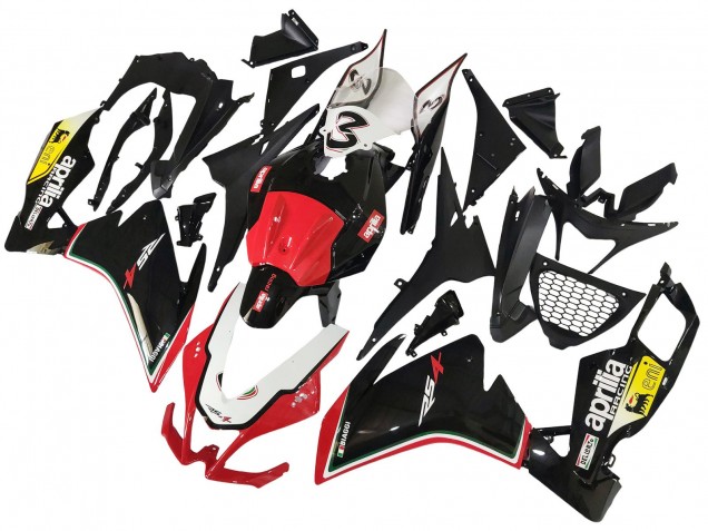 Carene Moto Aprilia RS4 50 125 2012-2019 - Bianco Rosso Giallo Nero Lucido
