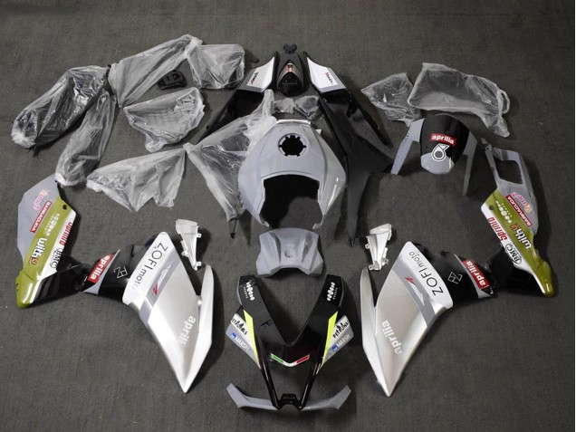 Carene Moto Aprilia RS4 50 125 2012-2019 - Bianco Argento Grigio Nero