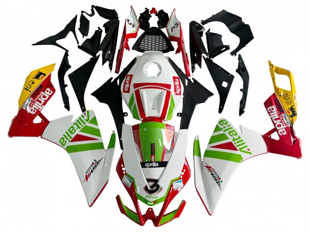 Carena Moto Aprilia RS4 50 125 2012-2019 - Bianco Rosso Verde Giallo Alitalia