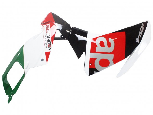 Carene Moto Aprilia RS4 50 125 2012-2019 - Bianco Rosso Verde Nero Lucido