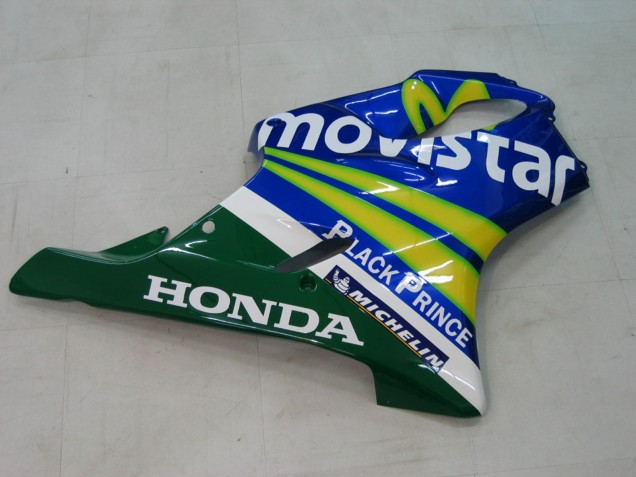 Carena Moto Honda CBR600 F4i 2004-2007 - Blu Giallo Verde MoviStar